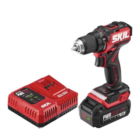 Skil SKIL 20V PWR CORE 20 1/2 in. Brushless Cordless Drill/Driver Kit (Battery & Charger) DL6293B-10